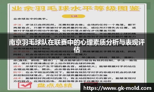 南京羽毛球队在联赛中的心理素质分析与表现评估