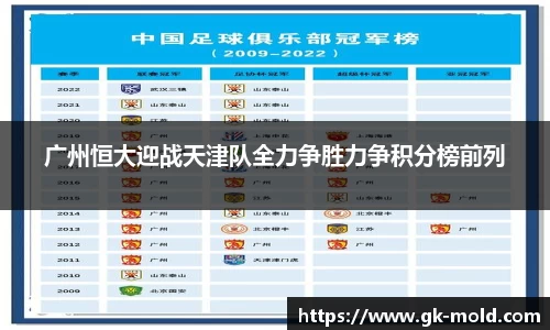 广州恒大迎战天津队全力争胜力争积分榜前列