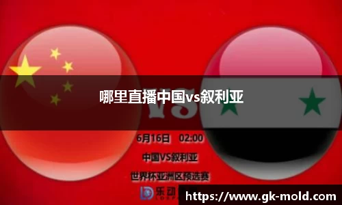 哪里直播中国vs叙利亚